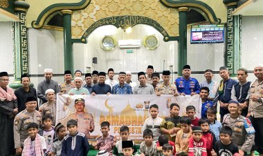 Ramadan Berkah, Polresta Barelang Gelar Tarawih Bersama di Masjid Nurul Yaqin