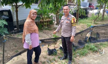 Polsek Batam Kota dan Warga Belian Bersinergi Wujudkan Ketahanan Pangan