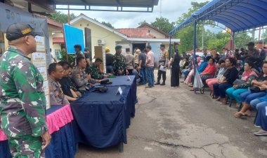 Polsek Batu Aji Bersama Koramil 02 BB, Forkopimcam Dan Komunitas Wonderful Giving Bagikan Sembako