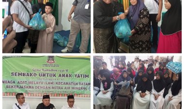 LAM Batam Kota dan Mitra Air Mineral 3T Berbagi Sembako untuk Anak Yatim, Komitmen Sosial Berlanjut