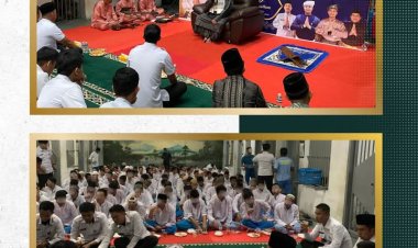 Tanpa Sekat, Petugas dan Warga Binaan Rutan Batam Berbuka Puasa Bersama di Blok Hunian