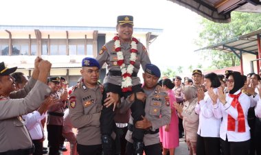 Upacara Welcome and Farewell Parade Iringi Pisah Sambut Kapolresta Barelang