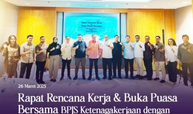 Kejari Batam dan BPJS Ketenagakerjaan Gelar Rapat Kerja serta Buka Puasa Bersama