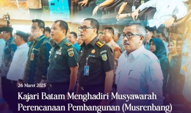 Kajari Batam Hadiri Musrenbang RKPD 2026, Tekankan Pentingnya Kepastian Hukum dalam Pembangunan