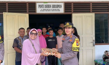 Polres Bintan Gelar Bakti Sosial dan beri Santunan