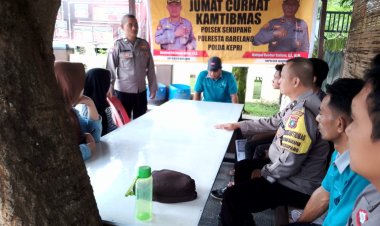 Jumat Curhat Polsek Sekupang: Kapolsek Sampaikan Himbauan Kamtibmas Jelang Idul Fitri 1446 H