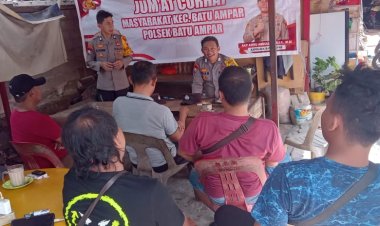 Kapolsek Batu Ampar Gelar Jumat Curhat, Warga Sampaikan Keluhan Kamtibmas