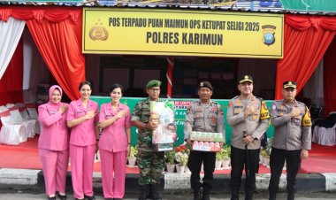 Kapolres Karimun Tinjau Pos Pengamanan Ops Ketupat Seligi 2025