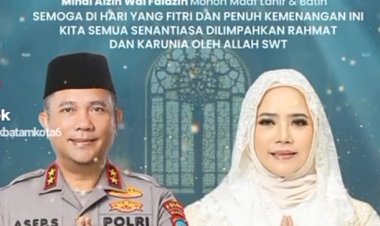 Kapolda Kepri Irjen Pol Asep Safrudin dan Ny. Detta Asep Safrudin Ucapkan Selamat Hari Raya Idul Fitri 1446 H