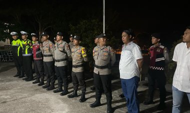 Polres Bintan dan jajaran melaksanakan pengamanan serentak Pawai Takbir 1446 H 2025 M.