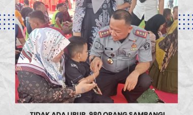 Ribuan Pengunjung Padati Hari Pertama Open House di Lapas Batam