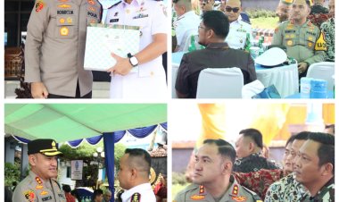 Upacara Serah Terima Jabatan Komandan Lanal Tanjung Balai Karimun Berlangsung Khidmat, Dihadiri Forkopimda Karimun