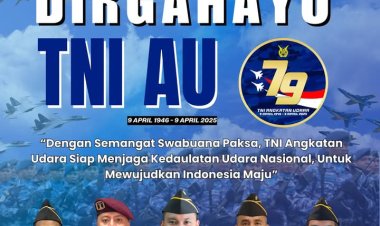 Keluarga Besar Rutan Kelas IIA Batam Ucapkan Dirgahayu TNI AU ke-79