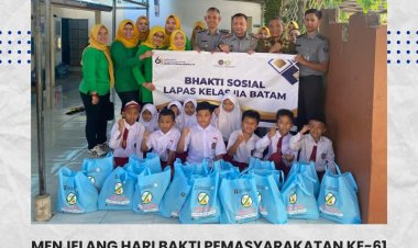 Lapas Batam Gelar Aksi Sosial Sambut Hari Bakti Pemasyarakatan ke-61