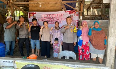 Kegiatan Jumat Curhat Kamtibmas Polsek Batu Ampar Bersama Warga Batu Merah
