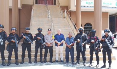 Pengamanan Ketat Polsek Batu Ampar Warnai Ibadah Paskah Umat Nasrani di Wilayah Barelang
