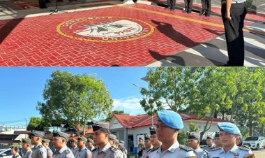 Setingkat Lebih Tinggi: Karutan Batam Pimpin Apel Pagi dan Sematkan Kenaikan Pangkat Pegawai