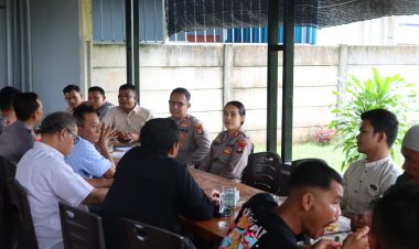 Kapolres Bintan Gelar Coffee Morning Bersama Serikat Pekerja Jelang May Day