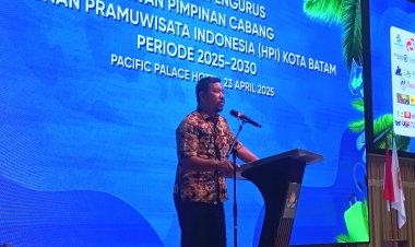 Gubernur Kepri Diwakili Kadispar Guntur Sakti dalam Pelantikan Pengurus HPI Batam