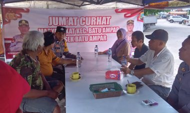 Polsek Batu Ampar Gelar Kegiatan Jumat Curhat Kamtibmas Bersama Warga Tanjung Pantun, Sei Jodoh