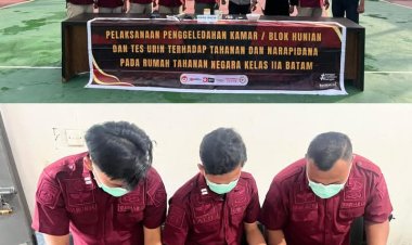 Rutan Batam Gelar Razia Gabungan, Perkuat Komitmen Cegah Halinar