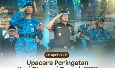 Kejaksaan Negeri Batam Hadiri Upacara Peringatan Hari Otonomi Daerah XXIX dan Hari Kartini di Batam