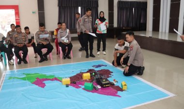 Tactical Floor Game (TFG) Polres Lingga, Antisipasi Potensi Aksi Pada Peringatan Hari Buruh