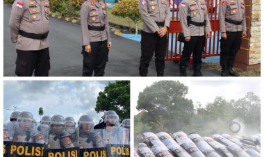Kesiapan dalam Pengamanan Mayday, Polres Bintan Laksanakan Simulasi Sispamkota