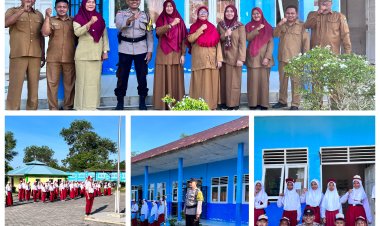 Bhabinkamtibmas Sampaikan Pesan Penting Saat Jadi Pembina Upacara