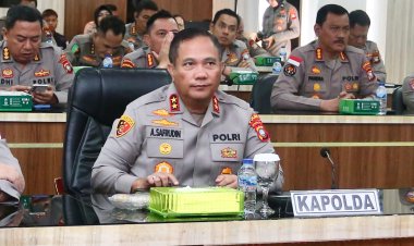 POLDA KEPRI HADIRI PEMBUKAAN RAKERNIS GABUNGAN DIVISI POLRI SECARA VIRTUAL