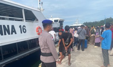 Wujudkan Pelayanan Prima, Satpolairud Polres Lingga Intensifkan Pengamanan di Pelabuhan Jagoh