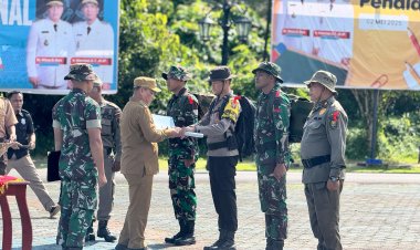 AKP Sri Budianto Hadiri Upacara Pembukaan TMMD ke-124 Tahun 2025 di Daik Lingga