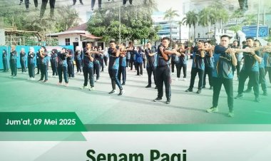 Senam Pagi Rutin di Kejaksaan Negeri Batam Dorong Gaya Hidup Sehat dan Semangat Kerja
