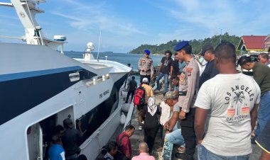Satpolairud Polres Lingga Perketat Pengamanan Pelabuhan Jagoh dalam Rangka Ops Pekat Seligi 2025