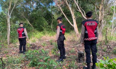 Patroli Samapta Polres Karimun Antisipasi Karhutla di Wilayah Rawan Tebing
