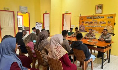 Kapolsek Daik Lingga Tegaskan Komitmen Tangkal TPPO Lewat Curhat Kamtibmas Bersama Warga