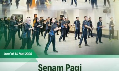 Senam Pagi Rutin Warnai Hari Jumat di Kejaksaan Negeri Batam