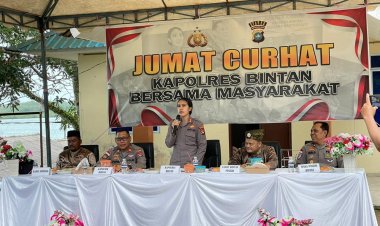 Kapolres Bintan Kunjungi Desa Numbing Untuk Mendengarkan Curhatan Masyarakat