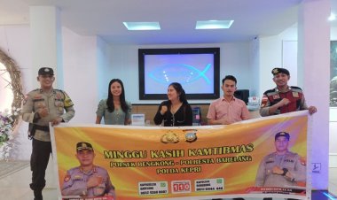 Polsek Bengkong Gelar Minggu Kasih Kamtibmas di GBI Tabgha
