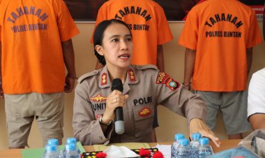 Polres Bintan Konferensi Pers Kasus Tindak Pidana Pencurian Dengan Pemberatan dan Tindak Pidana Pencurian Motor