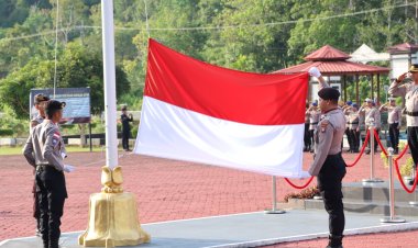Polres Lingga Gelar Upacara Harkitnas ke-117 Bangkitkan Semangat 1908