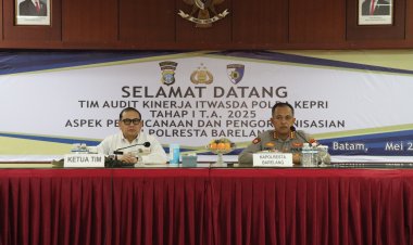 Itwasda Polda Kepri Laksanakan Audit Kinerja Tahap I Di Polresta Barelang