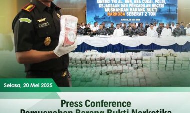 Kejari Batam Hadiri Pemusnahan Barang Bukti Narkotika 2,061 Kg di Batam