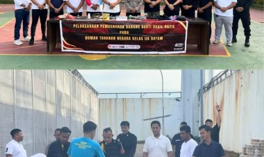 Rutan Batam Tegaskan Komitmen Ciptakan Lingkungan Bebas Halinar Lewat Pemusnahan Barang Bukti