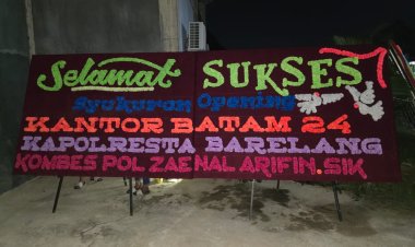 Ucapan Dukungan Kapolresta Barelang untuk Peresmian Kantor Batam 24
