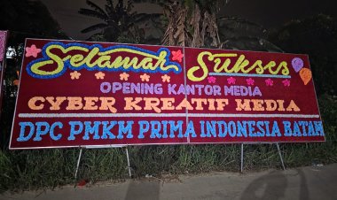 DPC PMKM Prima Indonesia Batam Beri Ucapan Selamat atas Peresmian Kantor Cyber Kreatif Media