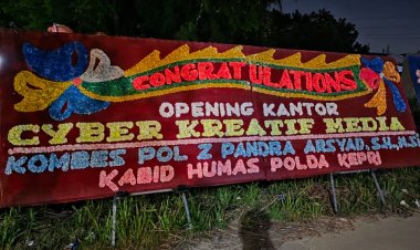 Kabid Humas Polda Kepri Berikan Ucapan Selamat atas Pembukaan Kantor Cyber Kreatif Media