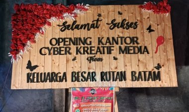Keluarga Besar Rutan Batam Sampaikan Ucapan Selamat atas Pembukaan Kantor Cyber Kreatif Media Batam