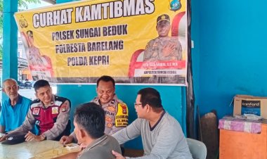 Polsek Sungai Beduk Ajak Warga Jaga Kamtibmas Lewat Program Minggu Kasih di Kavling Bida Ayu