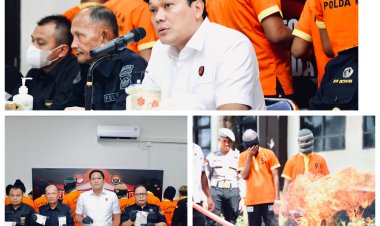 DITRESNARKOBA POLDA KEPRI MUSNAHKAN NARKOTIKA HASIL SITAAN PERIODE APRIL–MEI 2025